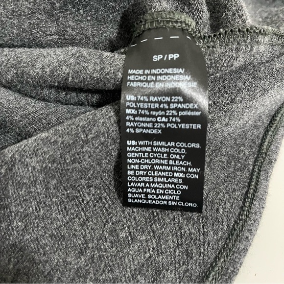 White House Black Market Heather Gray Long Sleeve Knit Dress - Picture 9 of 14